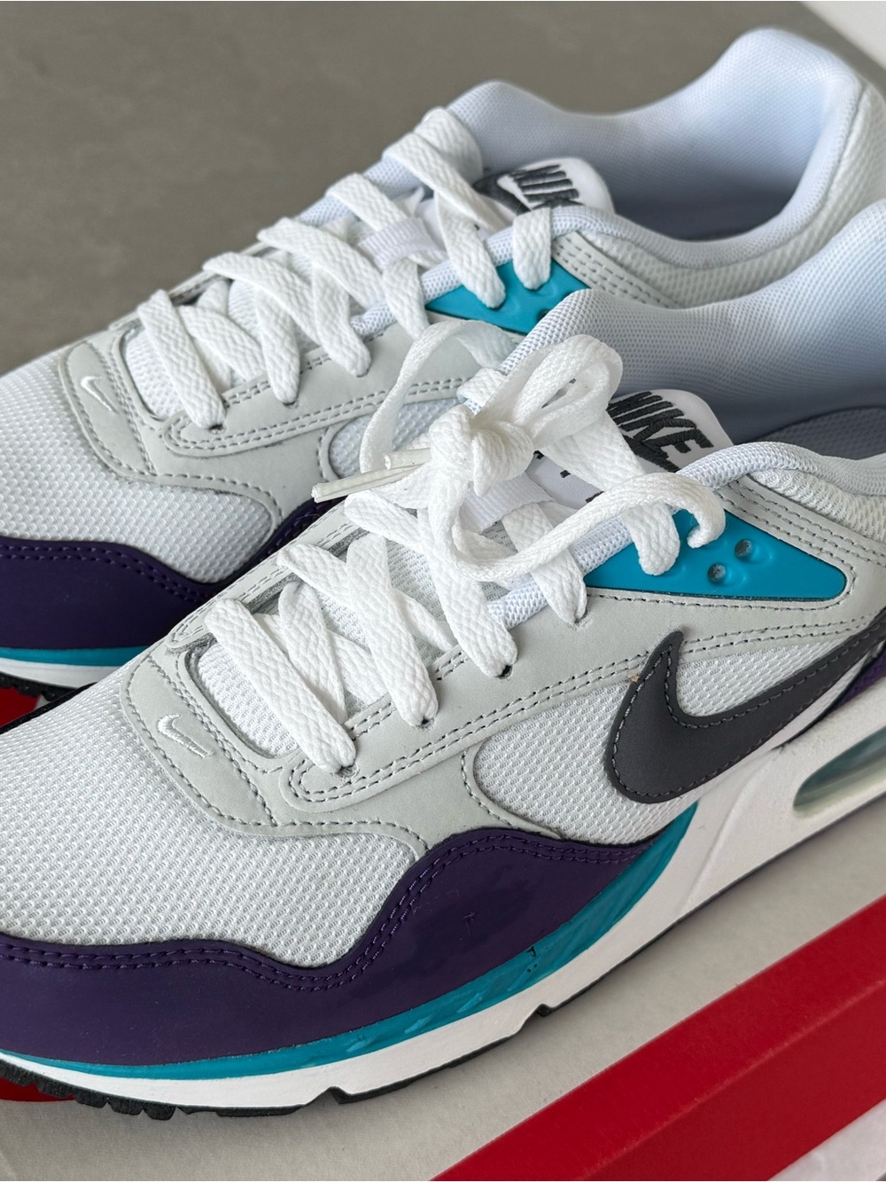 Nike White Teal Purple Gray Women’s Sneakers